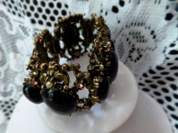 wide black oval bracelet b
